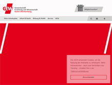 Tablet Screenshot of gew-bw.de
